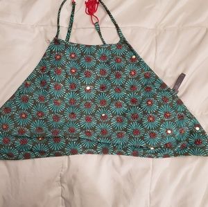 Aerie High Neck Crop Bikini Top